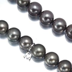 極美品 ミキモト K18 パール ダイヤ ネックレス 伝統透かし彫り ケース 