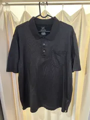 A-2163 GEORGE ジョージ 90s〜00s ポロシャツ US古着 半袖 ブラック系 ダークグレー サイズLのサムネイル