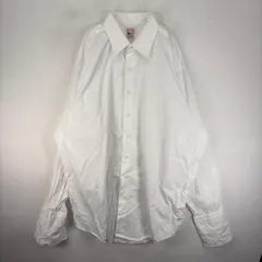 古着 ブルックスブラザーズ Brooks Brothers USA製 長袖シャツ 2XL  ホワイト系 無地 メンズのサムネイル