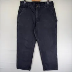 古着 カーハート Carhartt ダック パンツ ペインター ワンポイントロゴ ワーク ジップ ハンマーループ w36 L32  グレー系 メンズのサムネイル