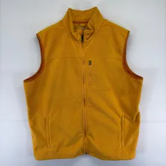 古着 エルエルビーン L.L.Bean フリース ベスト ワンポイントロゴ フルジップ アウトドア 2XL  イエロー系 メンズのサムネイル