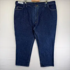 古着 カーハート Carhartt デニム パンツ ワーク ジッパーフライ ストレート 大きいサイズ ワンポイントロゴ w48 L30  ブルー系 メンズのサムネイル