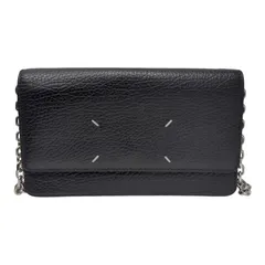 Maison Margiela メゾンマルジェラ グレインレザー チェーン ロングウォレット SA3UI0008 ブラック 本革 レザー 長財布 【中古】 32607K149のサムネイル