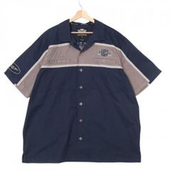 と*と様 STUSSY ハーレーマン バイク ワークシャツ 半袖　ハーレー と*と様 STUSSY ハーレーマン バイク ワークシャツ 半袖 ハーレー と*と様