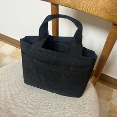 ①韓国作家様ハンドメイド作品 バインダーカバー ブラックナイロン