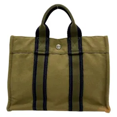 HERMES(エルメス) トートバッグ フールトゥトートPM カーキ×ダークネイビーのサムネイル