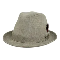 Borsalino(ボルサリーノ) ハット 56cm美品  - グレーベージュ×ダークブラウン×レッド ウール、フェザーのサムネイル