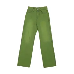 レディース XS/グローブ (新品) グリーン デニム パンツのサムネイル
