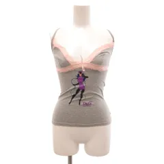 ディー&ジー ドルガバ ドルチェ&ガッバーナ D&G UNDERWEAR キャットウーマン コラボ キャミソール レース プリント S グレー /JSのサムネイル