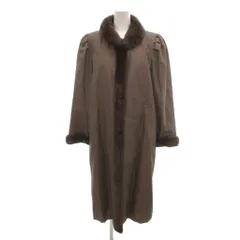 カネボウ Kanebo SILK コート 絹 シルク 13 フェイクファー ロング丈