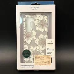 ◯【訳あり特価/未使用品】ケイトスペード Galaxy S23 用ケース Kate spade ハイブリッドカバー　Hollyhock ホーリーホック　柄 タチアオイ　立葵 ギャラクシー ワイヤレス充電可能 417-106のサムネイル