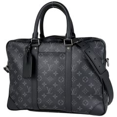 Louis Vito Louis Vuitton Portedocument Voyage Briefcase Business Bag Monogram Eclipse Noir (Black) M46457 Men's [Used]