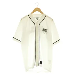エム&エム M&M DRY ATHLETIC BASEBALL SHIRT シャツ ベースボールシャツ ロゴ 半袖 L 白 ホワイト /HS ■OS ■SHのサムネイル