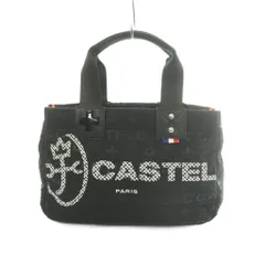カステルバジャック CASTELBAJAC パセ ハンドバッグ ナイロン モノグラム柄 黒 ブラック 白 ホワイト /MI ■GY18のサムネイル