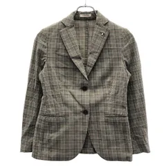 LARDINI ラルディーニ グレンチェックテーラードジャケット P8JLAVANDA グレー×ミックス 38のサムネイル