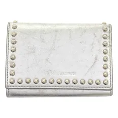 J&M DAVIDSON ジェイアンドエムデヴィッドソン FOLD WALLET WITH STUDS スタッズ コンパクトウォレット 財布  シルバーのサムネイル