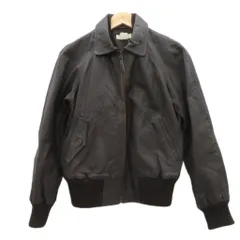 ジェイクルー J.CREW レザージャケット 革ジャン 上着 ミドル丈 S ダークブラウン ステンカラー ジップアップ /SY23 ■ECB003のサムネイル