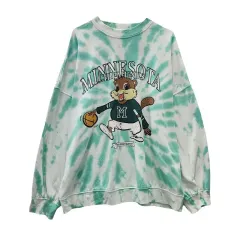 Y2K Kitsch タイダイ ミント スウェット スリーブ Fのサムネイル