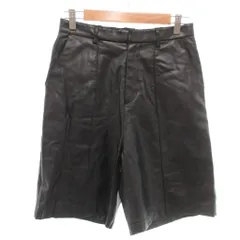 ローズバッド ROSE BUD フェイクレザーショートパンツ ハーフパンツ S 黒 ブラック /YJ ■GY59のサムネイル