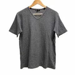 エムケーミッシェルクランオム MK MICHEL KLEIN HOMME 半袖 カットソーTシャツ Vネック リブニット 51 灰 グレー /MZ ■ECF005のサムネイル