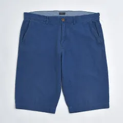 J.CREW Urban Slim シアサッカー風凹凸生地 ショートパンツ カジュアル USED ヴィンテージ ビンテージ 古着 メンズ W35インチ相当 ネイビーのサムネイル