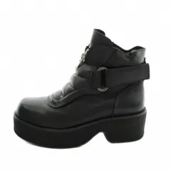 ユニフ UNIF ショートブーツ 厚底 レザー 8 黒 ブラック /AN1のサムネイル