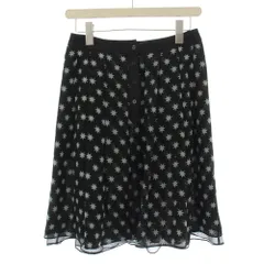 ダイアンフォンファステンバーグ DIANE von FURSTENBERG フレアスカート ひざ丈 星柄 2 黒 /KHのサムネイル
