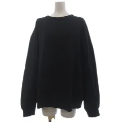 ドリスヴァンノッテン DRIES VAN NOTEN トレーナー スウェット プルオーバー オーバーサイズ 無地 長袖 S 黒 ブラックのサムネイル