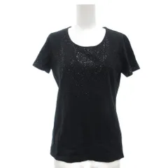 マダムジョコンダ MADAM JOCONDE Tシャツ 38 黒 ブラック 半袖 ラウンドネック スタッズ装飾 /NL ■ECF003のサムネイル