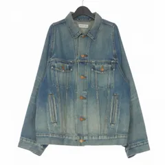 バレンシアガ BALENCIAGA Bell Sleeve Jacket オーバーサイズ デニムジャケット ブルゾン 34 インディゴ 662853 TDW14 国内正規のサムネイル
