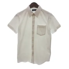 フレッドペリー FRED PERRY シャツ カットソー 半袖 ボタンダウン ポケット ワンポイント 白 ホワイト XSのサムネイル