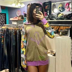 Ed hardy by christian audigier hoodie  エドハーディー　ジップアップパーカー　クリスチャンオードジェー　Mサイズのサムネイル
