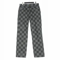 ルイヴィトン LOUIS VUITTON 21AW ディストーテッド ダミエ デニムパンツ ジーンズ 30 インディゴ RM212Q EW2 HLD50W 国内正規のサムネイル