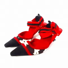 ジェフリーキャンベル Jeffrey Campbell Atrophy パンプス ミュール 38 レッド/ブラック 赤 黒のサムネイル