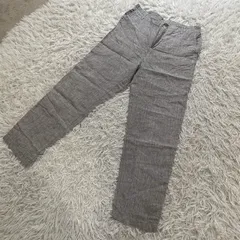 無印良品  （MUJI） リネンパンツ  ストレートパンツ カジュアルパンツ 330565-378 / 17-10 W8SE430 リネン100%のサムネイル
