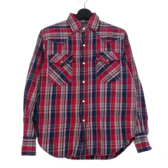 リーバイスレッド Levi's RED チェックシャツ 長袖レギュラーカラー スナップボタン M レッド 赤のサムネイル