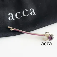 ★acca    アッカ　アルファベットピン　ヘアアクセサリー　ゴールド×パープル   髪飾り　お洒落　送料込み　6468527のサムネイル
