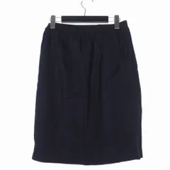 ゴールデングース GOLDEN GOOSE ビスコース ひざ丈 スカート S ネイビーのサムネイル