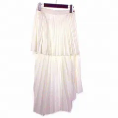 ジョンローレンスサリバン JOHN LAWRENCE SULLIVAN TWILL JERSEY WRAP SKIRT プリーツスカート XS ホワイト 白 2C031-0623-21のサムネイル