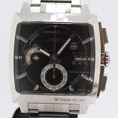 良品 稼動 タグホイヤー モナコ LS クロノグラフ CAL2110 AT/自動巻 ブラック文字盤 メンズ腕時計 0049720 7RKT IGW ABC26837のサムネイル