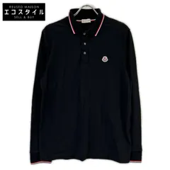 MONCLER　モンクレール　21年ブラック MAGLIA POLO MANICA LUNGA ポロシャツ　Lのサムネイル