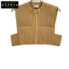 HYKE　ハイク　232-11338 23AW キャメル WIDE RIBBED CROPPED VEST リブクロップドニットベストのサムネイル