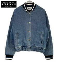 MSGM　エムエスジーエム　18AW 2541MDH44L インディゴ バックロゴ デニムブルゾン　40のサムネイル