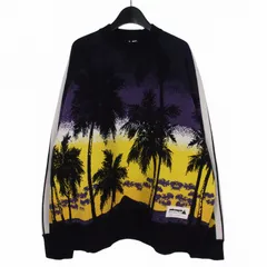 パームエンジェルス PALM ANGELS 23SS PALM SUNSET TRACK JQRD SWEA グラフィックセーター ニット 長袖 XL パープルブラック PMHE046S23KNI0013710のサムネイル