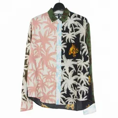 パームエンジェルス PALM ANGELS PATCHWORK PALMS SHIRT パッチワーク シャツ 長袖 44 マルチカラー PMGE029R24FAB0018484のサムネイル