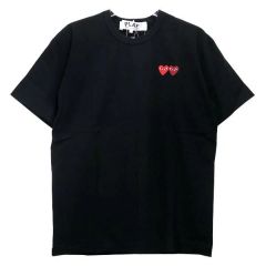 即完売‼︎新作‼︎】COMME des GARÇONS PLAYダブルハート半袖T - メルカリ