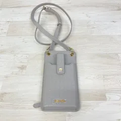 極美品 Folli Follie/フォリフォリ クロコ調 スマートフォンポシェット/ショルダーバッグ グレー系 レディース[OO00075]のサムネイル