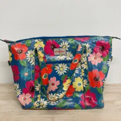 Cath Kidston キャスキッドソン トートバッグ/ボストンバッグ ブルー 花柄 フラワー コーティングキャンバス レディース[OG00076]のサムネイル