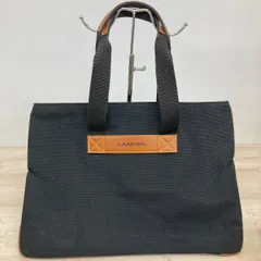 LANCEL/ランセル トートバッグ キャンバス ブラック/黒 ブラウン/茶 ハンドバッグ ロゴプレート[OA05084]のサムネイル