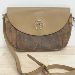 NINA RICCI/ニナリッチ ショルダーバッグ 斜め掛け カバン 総柄 ロゴ金具 ブラウン/ベージュ系 MADE IN ITALY[OK04314]のサムネイル